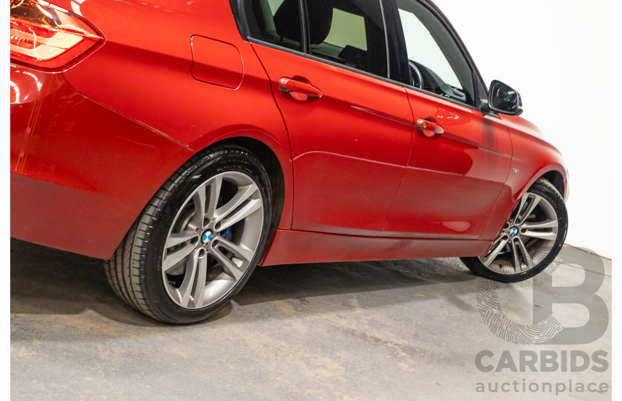 7/2013 BMW 320i Sport LINE F30 4d Sedan Melbourne Red Metallic Turbo 2.0L