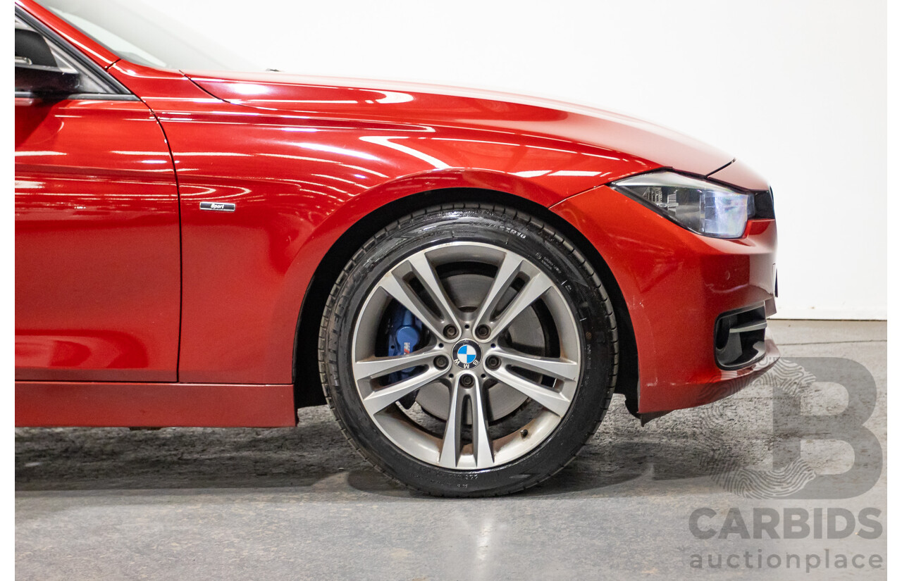 7/2013 BMW 320i Sport LINE F30 4d Sedan Melbourne Red Metallic Turbo 2.0L