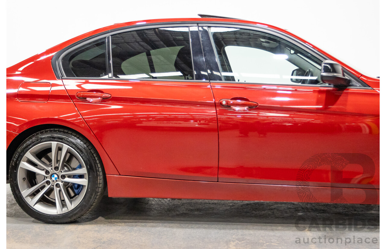 7/2013 BMW 320i Sport LINE F30 4d Sedan Melbourne Red Metallic Turbo 2.0L