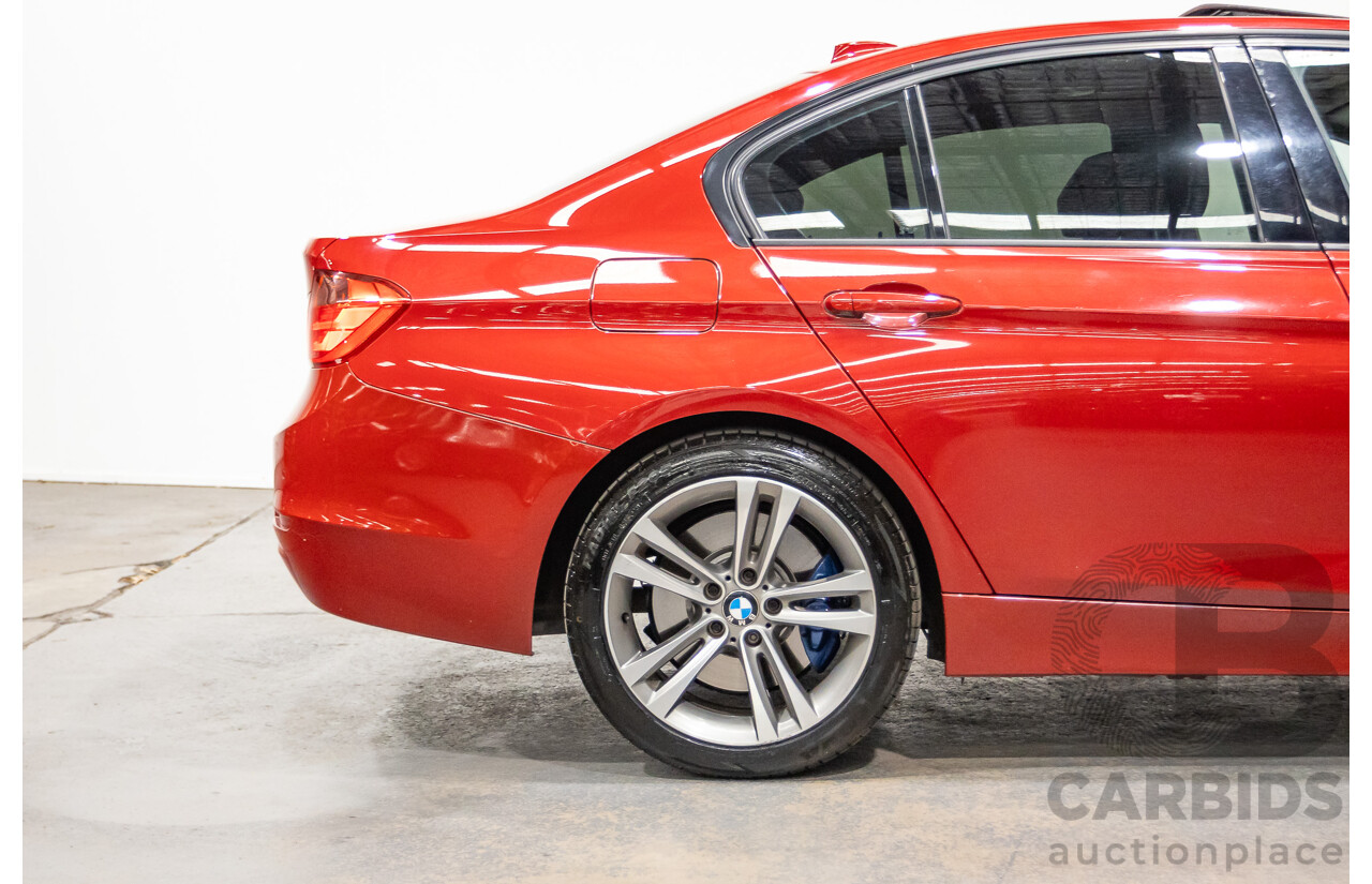7/2013 BMW 320i Sport LINE F30 4d Sedan Melbourne Red Metallic Turbo 2.0L