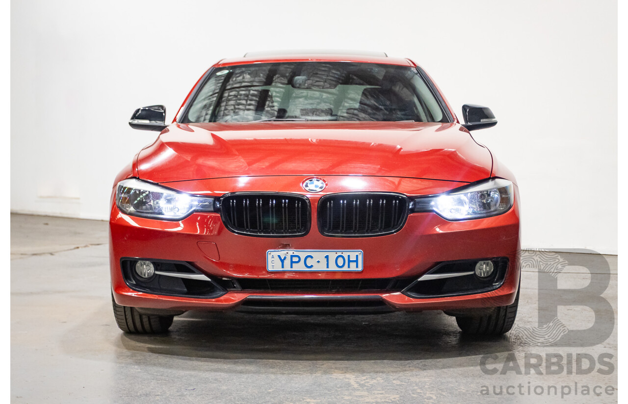 7/2013 BMW 320i Sport LINE F30 4d Sedan Melbourne Red Metallic Turbo 2.0L