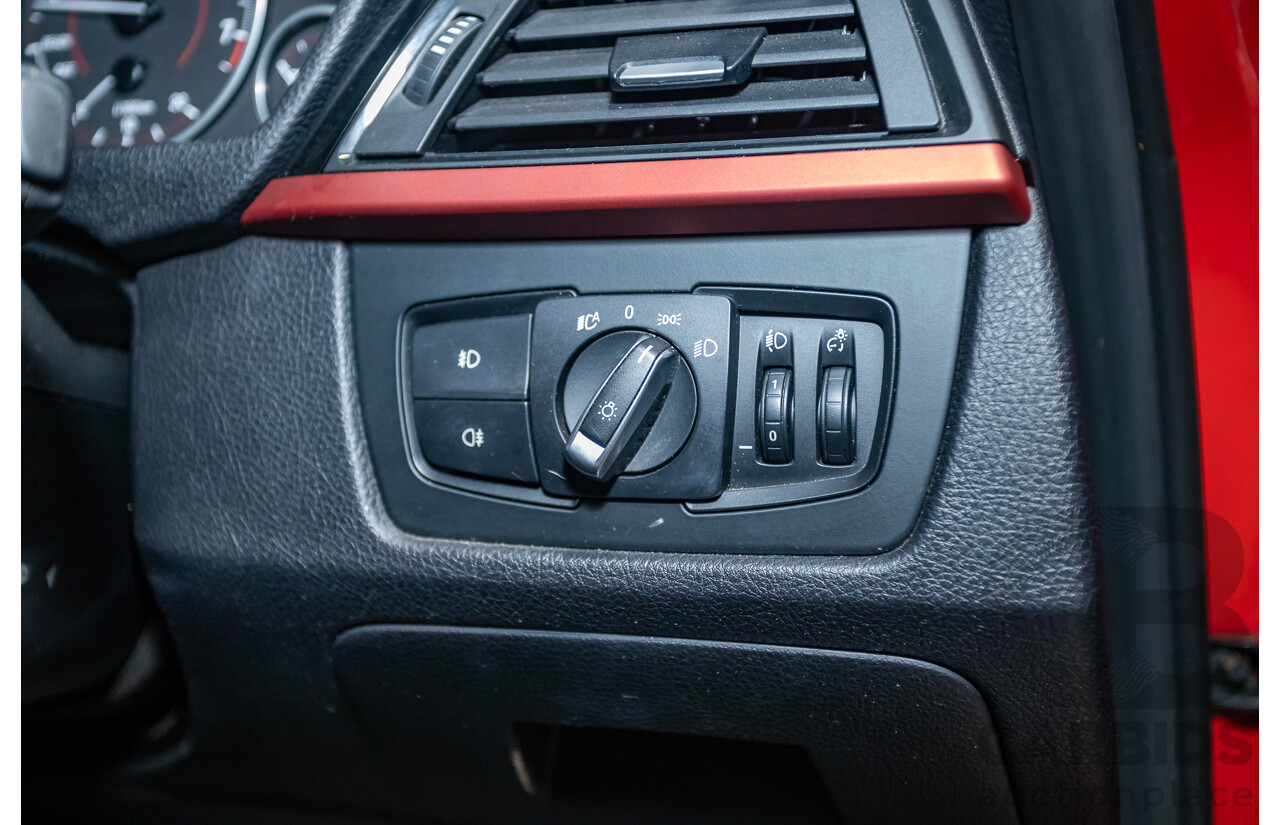 7/2013 BMW 320i Sport LINE F30 4d Sedan Melbourne Red Metallic Turbo 2.0L