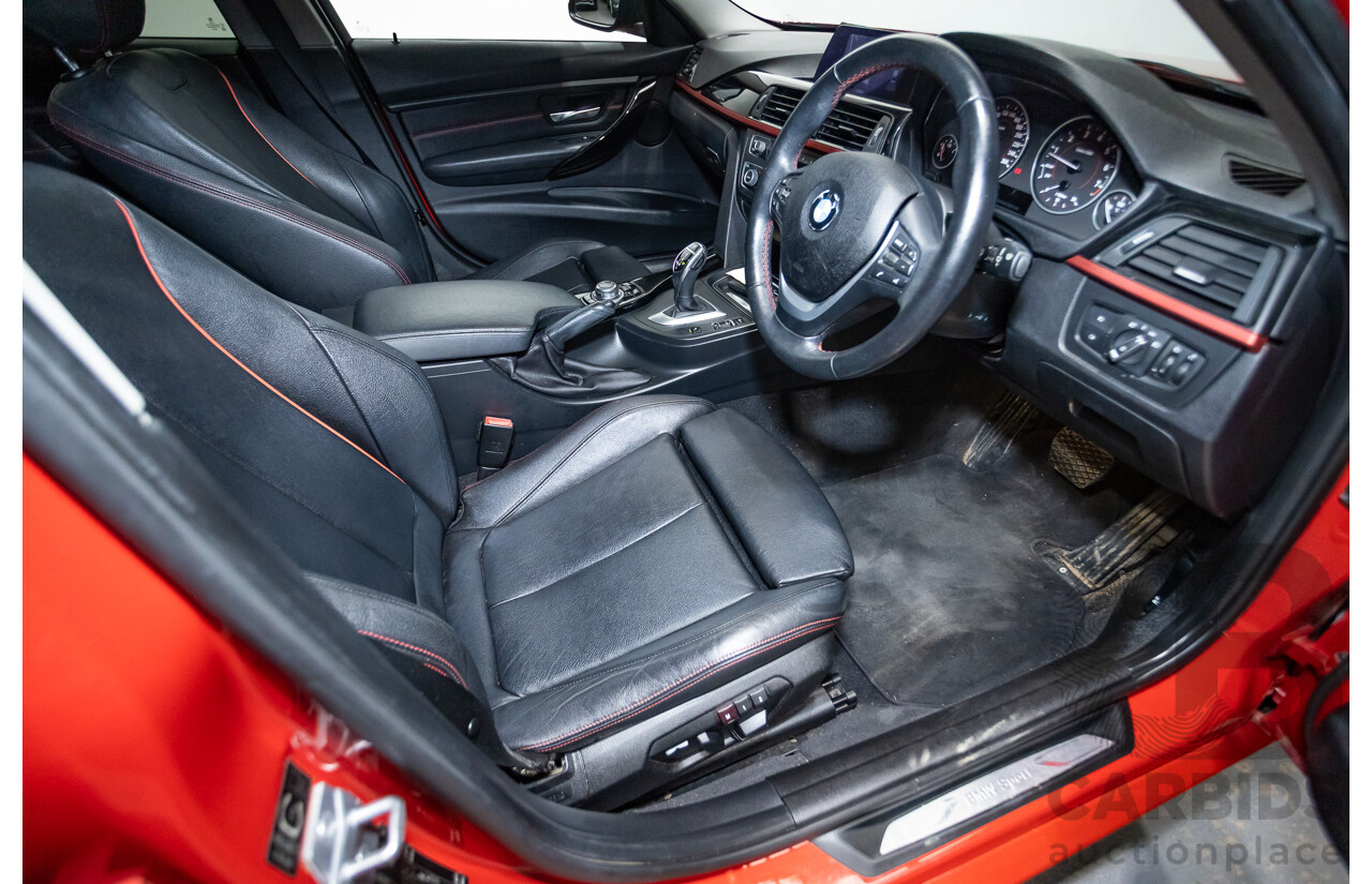 7/2013 BMW 320i Sport LINE F30 4d Sedan Melbourne Red Metallic Turbo 2.0L