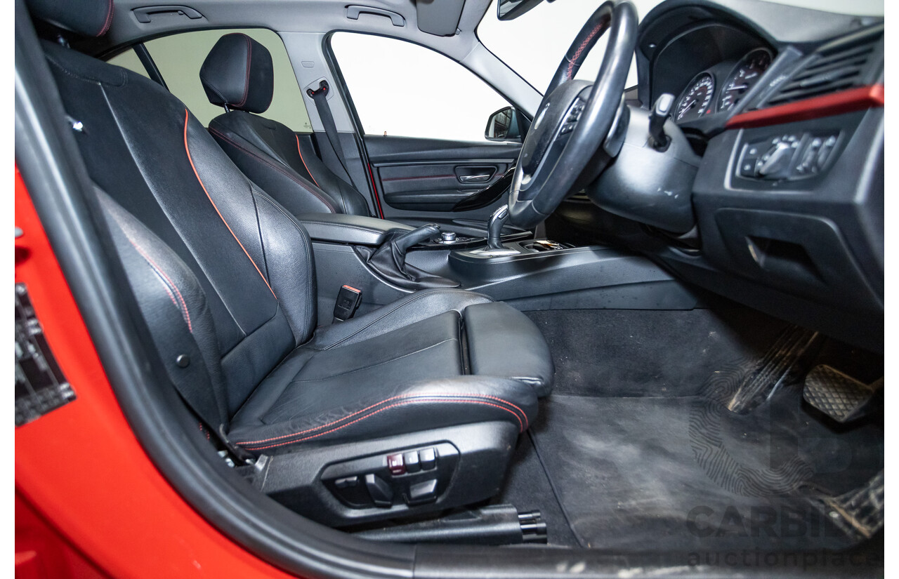 7/2013 BMW 320i Sport LINE F30 4d Sedan Melbourne Red Metallic Turbo 2.0L