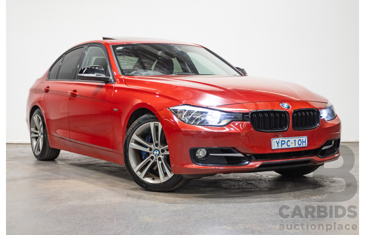7/2013 BMW 320i Sport LINE F30 4d Sedan Melbourne Red Metallic Turbo 2.0L