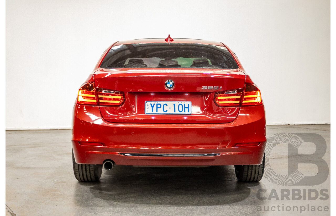7/2013 BMW 320i Sport LINE F30 4d Sedan Melbourne Red Metallic Turbo 2.0L