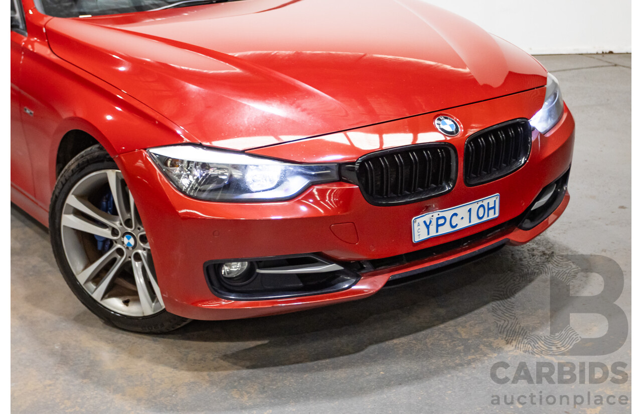 7/2013 BMW 320i Sport LINE F30 4d Sedan Melbourne Red Metallic Turbo 2.0L
