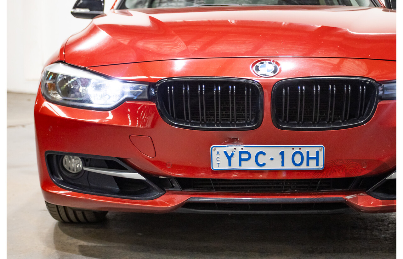 7/2013 BMW 320i Sport LINE F30 4d Sedan Melbourne Red Metallic Turbo 2.0L