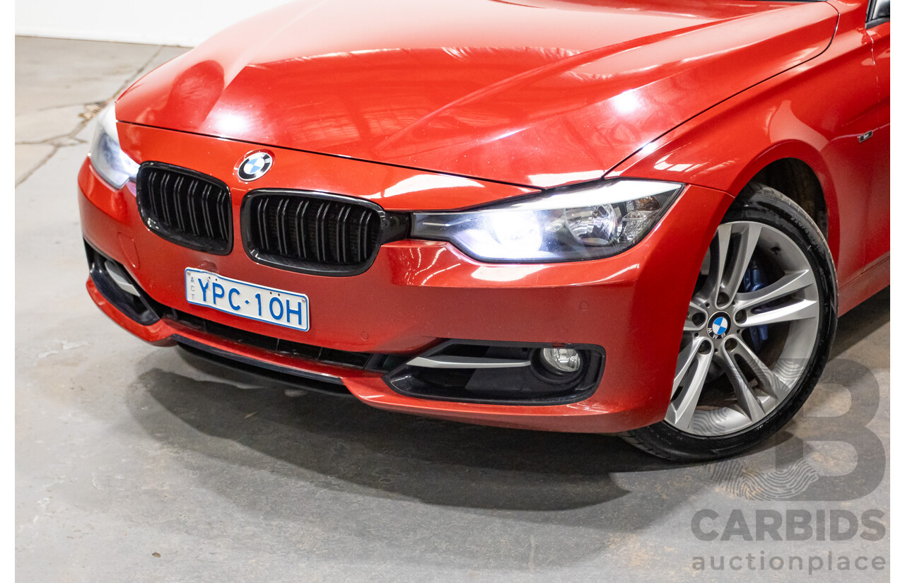 7/2013 BMW 320i Sport LINE F30 4d Sedan Melbourne Red Metallic Turbo 2.0L