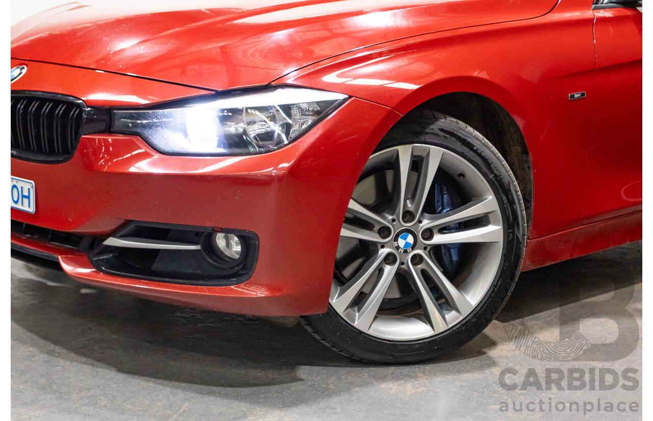7/2013 BMW 320i Sport LINE F30 4d Sedan Melbourne Red Metallic Turbo 2.0L