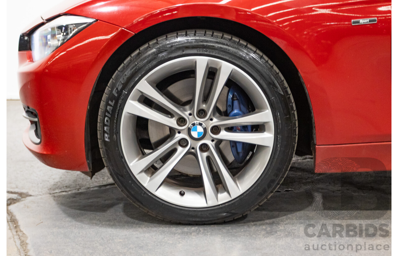 7/2013 BMW 320i Sport LINE F30 4d Sedan Melbourne Red Metallic Turbo 2.0L