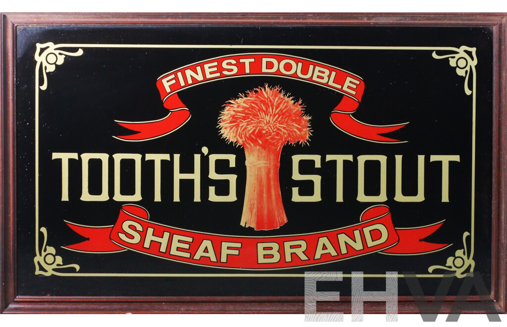 Vintage Glass Tooths Stout Advertising - Lot 1617006 | EHVA