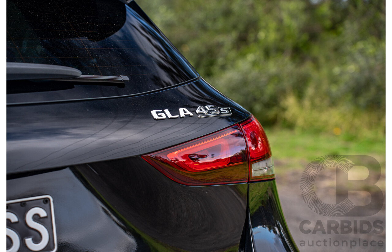 12/2020 Mercedes Benz GLA45 S AMG 4Matic+ (AWD) H247 MY21 4d Hatchback Cosmos Black Metallic Turbo 2.0L