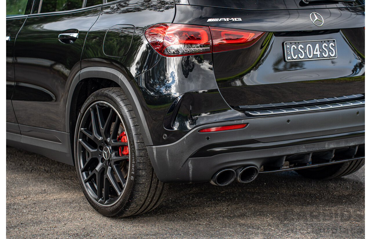 12/2020 Mercedes Benz GLA45 S AMG 4Matic+ (AWD) H247 MY21 4d Hatchback Cosmos Black Metallic Turbo 2.0L