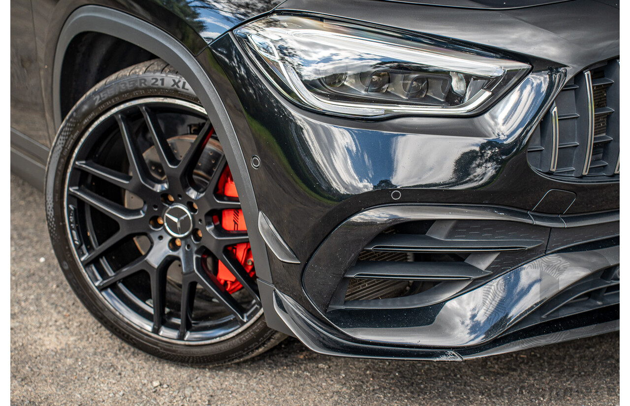 12/2020 Mercedes Benz GLA45 S AMG 4Matic+ (AWD) H247 MY21 4d Hatchback Cosmos Black Metallic Turbo 2.0L