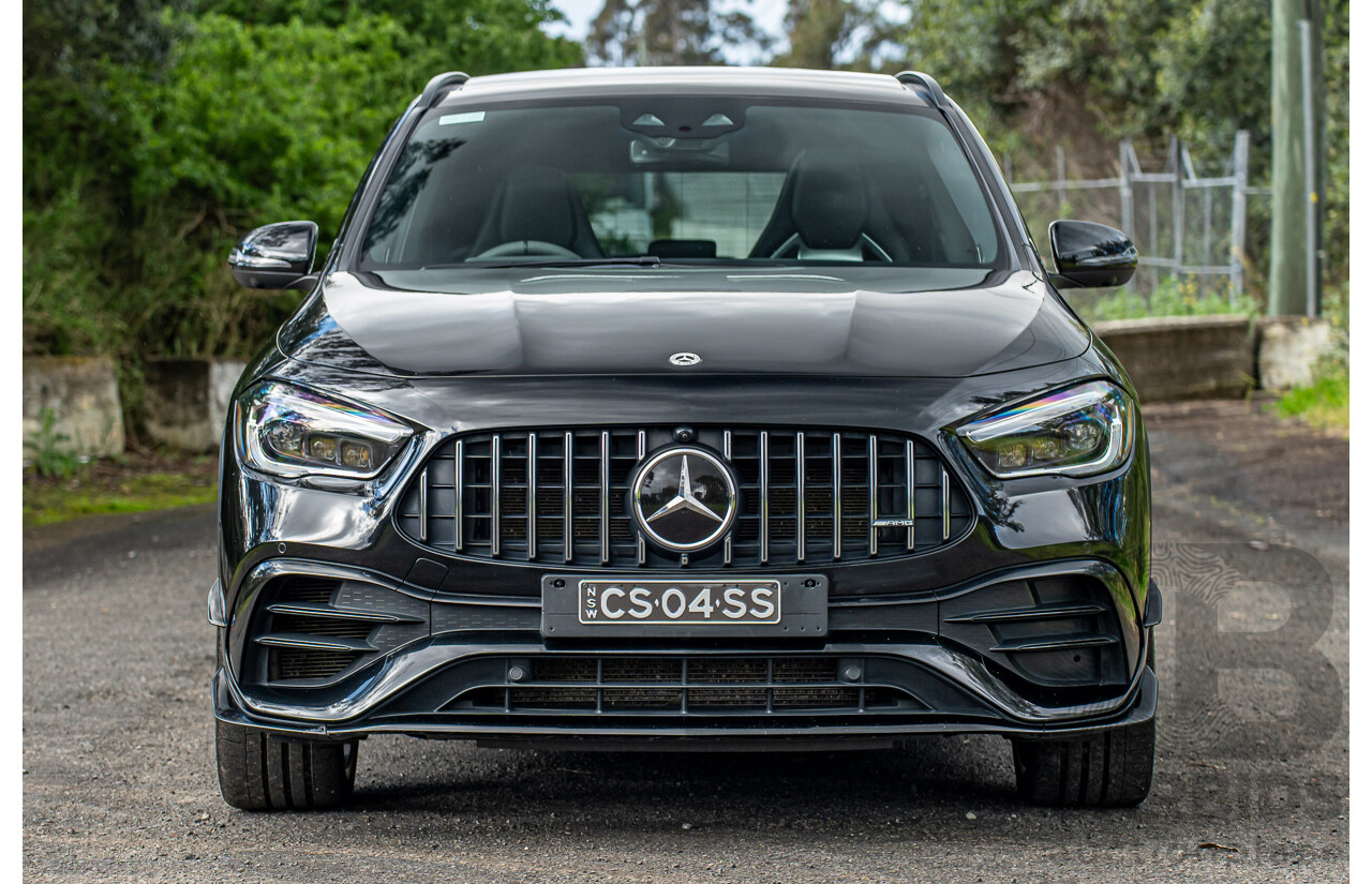 12/2020 Mercedes Benz GLA45 S AMG 4Matic+ (AWD) H247 MY21 4d Hatchback Cosmos Black Metallic Turbo 2.0L