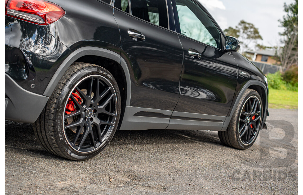 12/2020 Mercedes Benz GLA45 S AMG 4Matic+ (AWD) H247 MY21 4d Hatchback Cosmos Black Metallic Turbo 2.0L