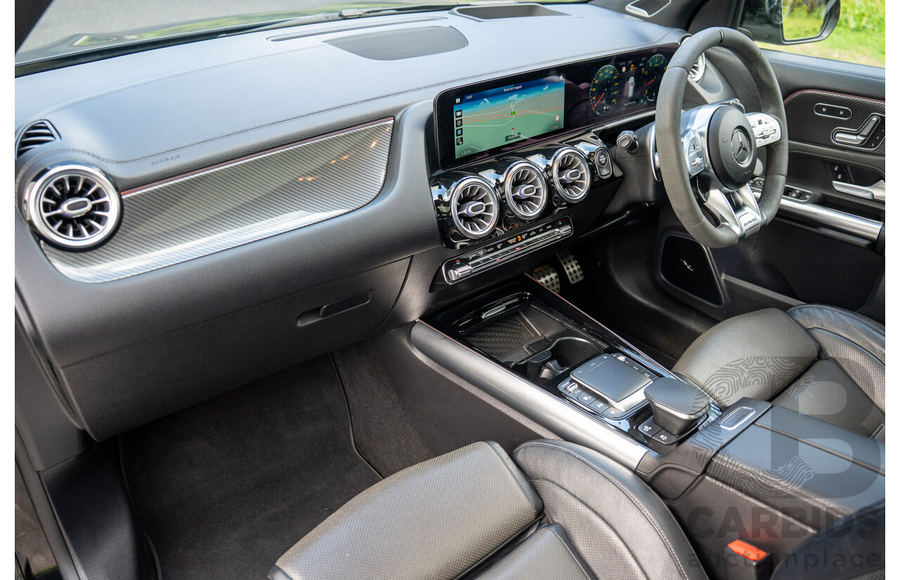 12/2020 Mercedes Benz GLA45 S AMG 4Matic+ (AWD) H247 MY21 4d Hatchback Cosmos Black Metallic Turbo 2.0L