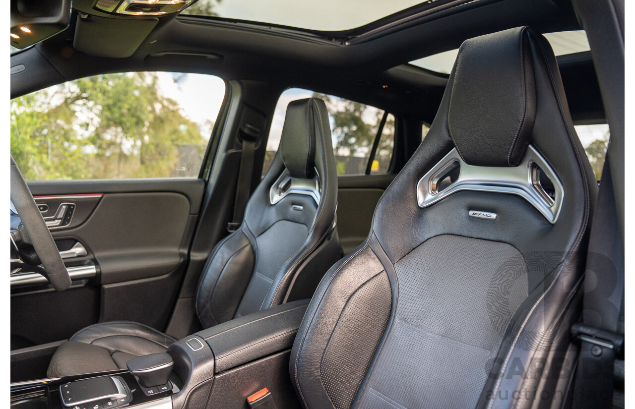 12/2020 Mercedes Benz GLA45 S AMG 4Matic+ (AWD) H247 MY21 4d Hatchback Cosmos Black Metallic Turbo 2.0L