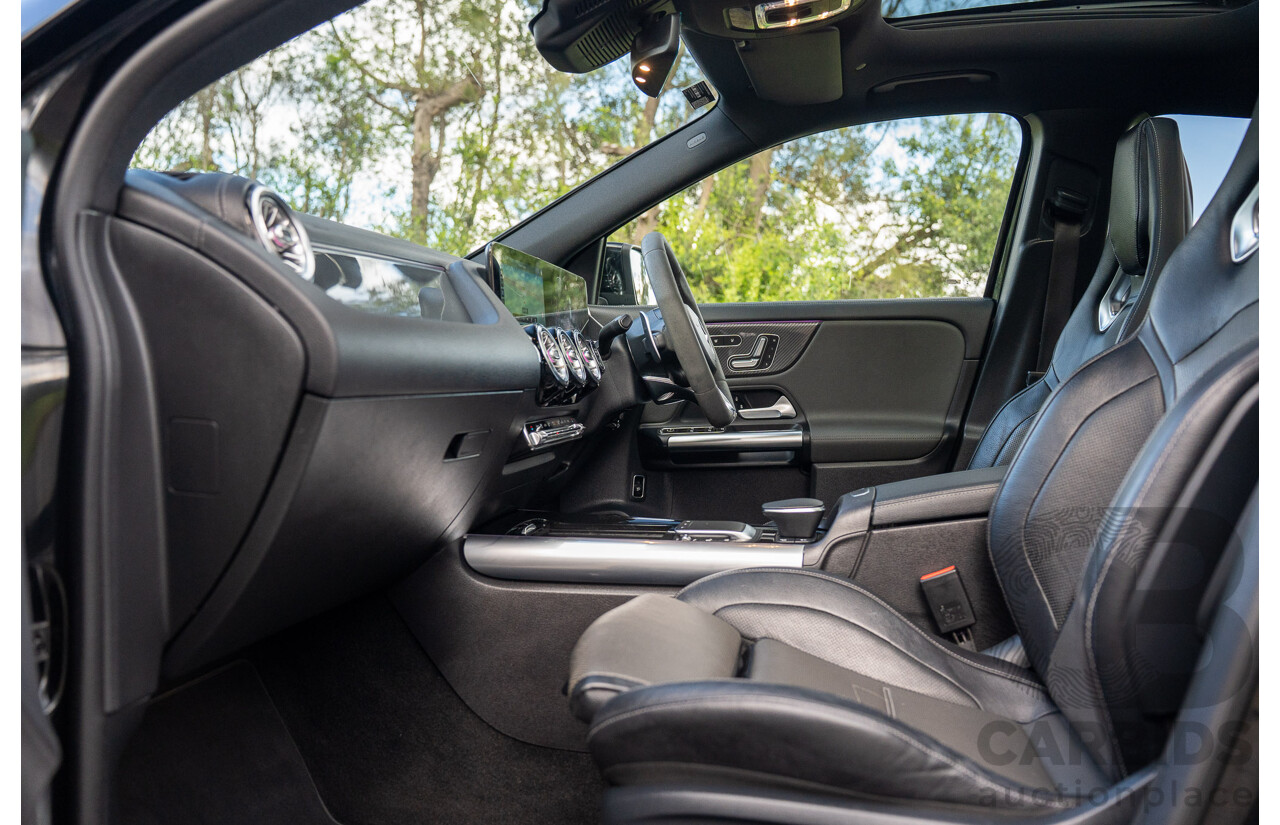 12/2020 Mercedes Benz GLA45 S AMG 4Matic+ (AWD) H247 MY21 4d Hatchback Cosmos Black Metallic Turbo 2.0L