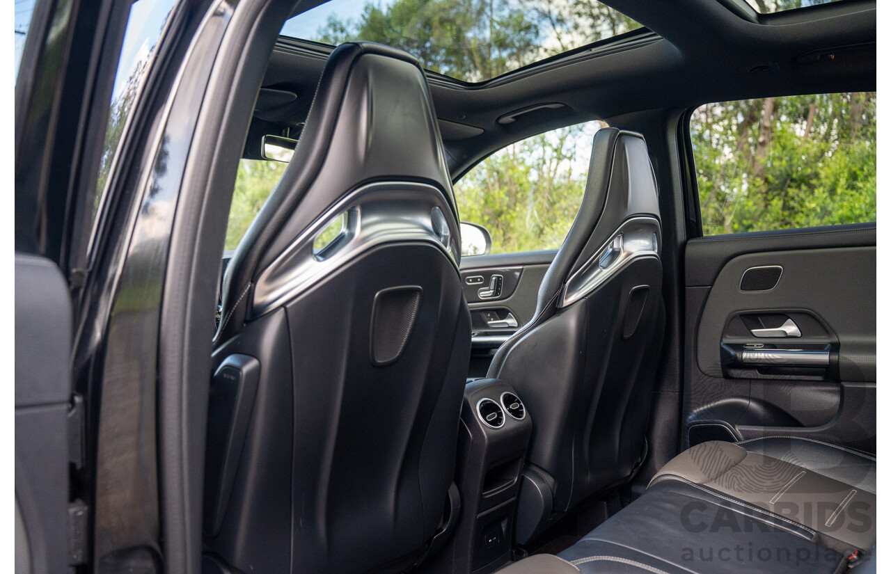 12/2020 Mercedes Benz GLA45 S AMG 4Matic+ (AWD) H247 MY21 4d Hatchback Cosmos Black Metallic Turbo 2.0L