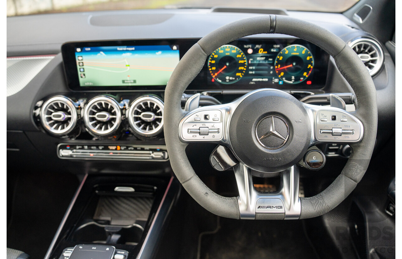 12/2020 Mercedes Benz GLA45 S AMG 4Matic+ (AWD) H247 MY21 4d Hatchback Cosmos Black Metallic Turbo 2.0L