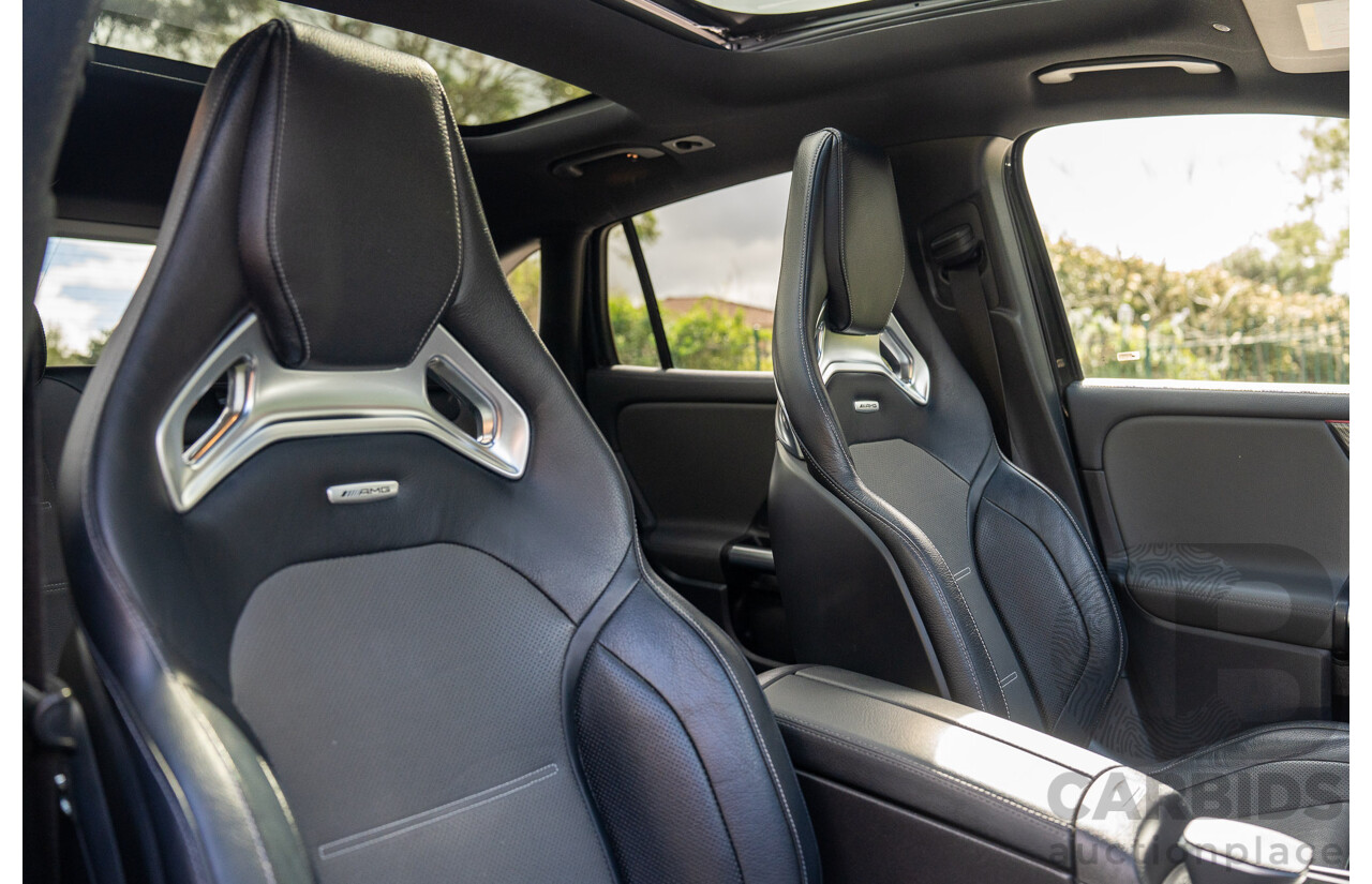 12/2020 Mercedes Benz GLA45 S AMG 4Matic+ (AWD) H247 MY21 4d Hatchback Cosmos Black Metallic Turbo 2.0L