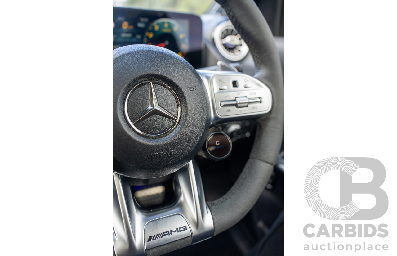 12/2020 Mercedes Benz GLA45 S AMG 4Matic+ (AWD) H247 MY21 4d Hatchback Cosmos Black Metallic Turbo 2.0L