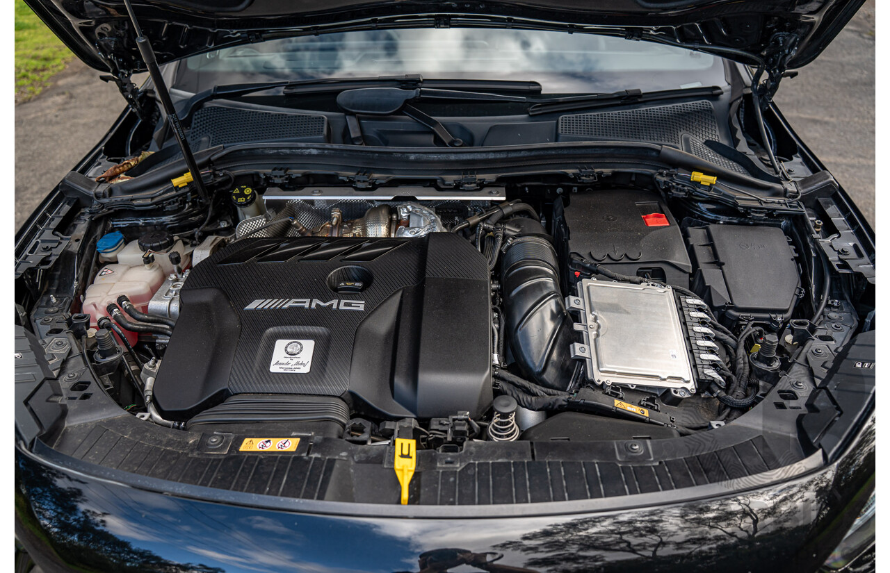 12/2020 Mercedes Benz GLA45 S AMG 4Matic+ (AWD) H247 MY21 4d Hatchback Cosmos Black Metallic Turbo 2.0L