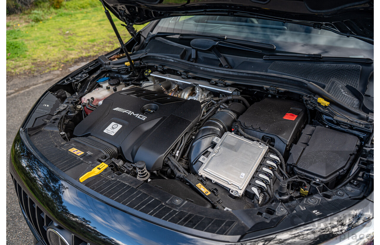 12/2020 Mercedes Benz GLA45 S AMG 4Matic+ (AWD) H247 MY21 4d Hatchback Cosmos Black Metallic Turbo 2.0L