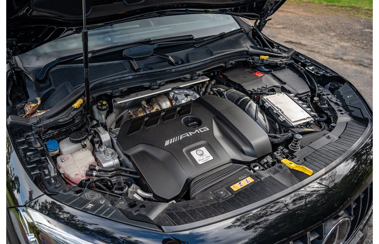 12/2020 Mercedes Benz GLA45 S AMG 4Matic+ (AWD) H247 MY21 4d Hatchback Cosmos Black Metallic Turbo 2.0L