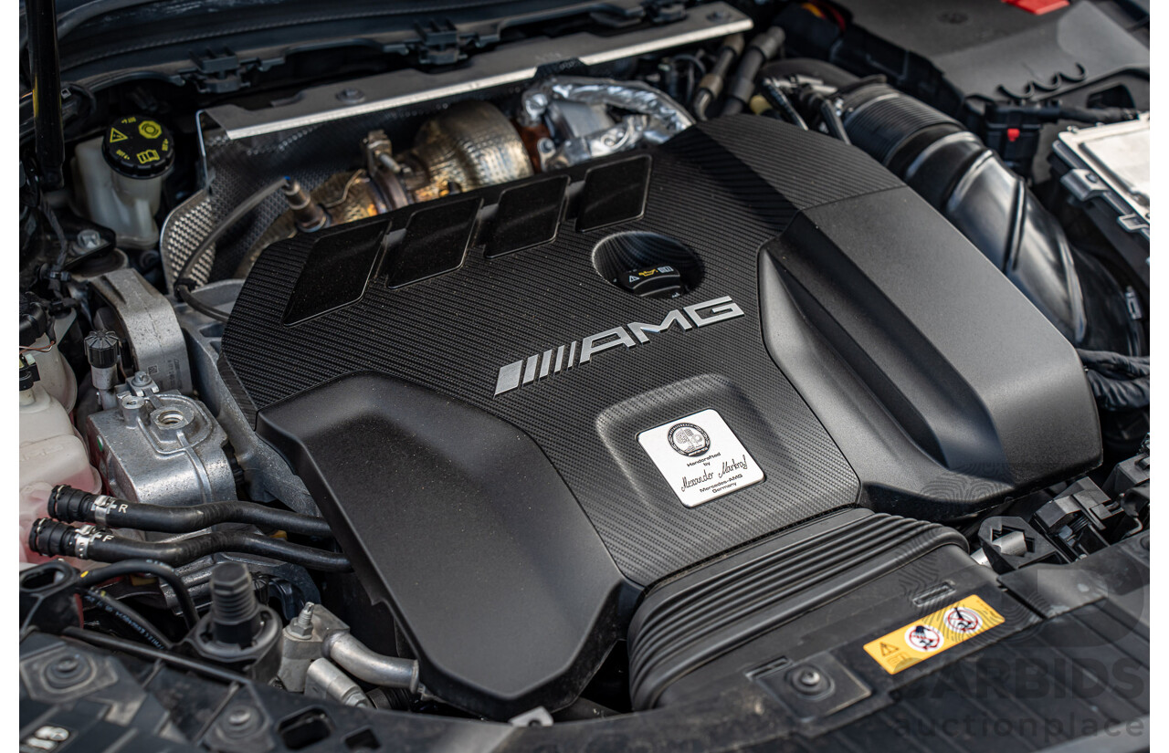 12/2020 Mercedes Benz GLA45 S AMG 4Matic+ (AWD) H247 MY21 4d Hatchback Cosmos Black Metallic Turbo 2.0L