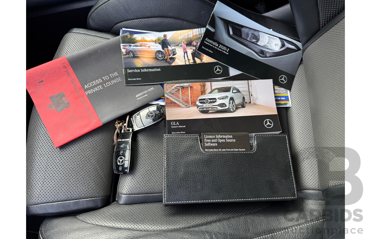 12/2020 Mercedes Benz GLA45 S AMG 4Matic+ (AWD) H247 MY21 4d Hatchback Cosmos Black Metallic Turbo 2.0L