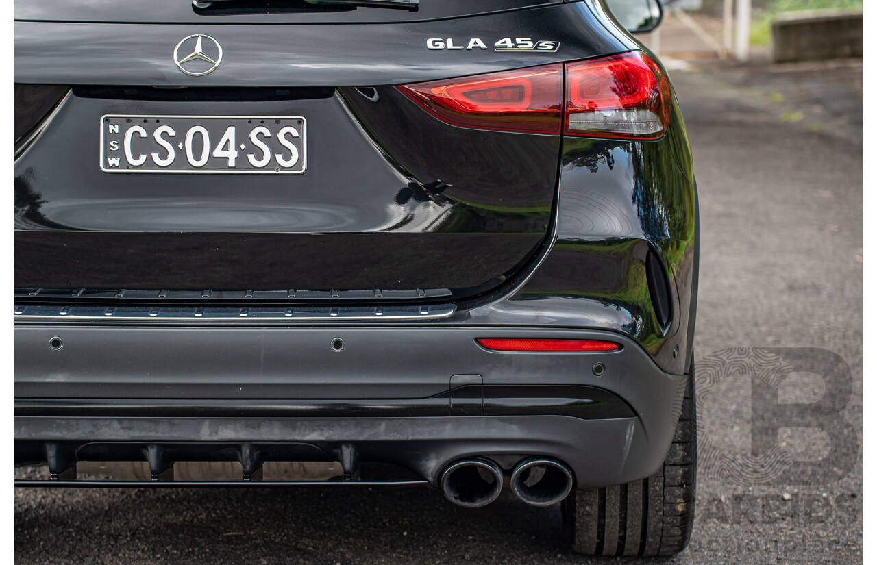 12/2020 Mercedes Benz GLA45 S AMG 4Matic+ (AWD) H247 MY21 4d Hatchback Cosmos Black Metallic Turbo 2.0L