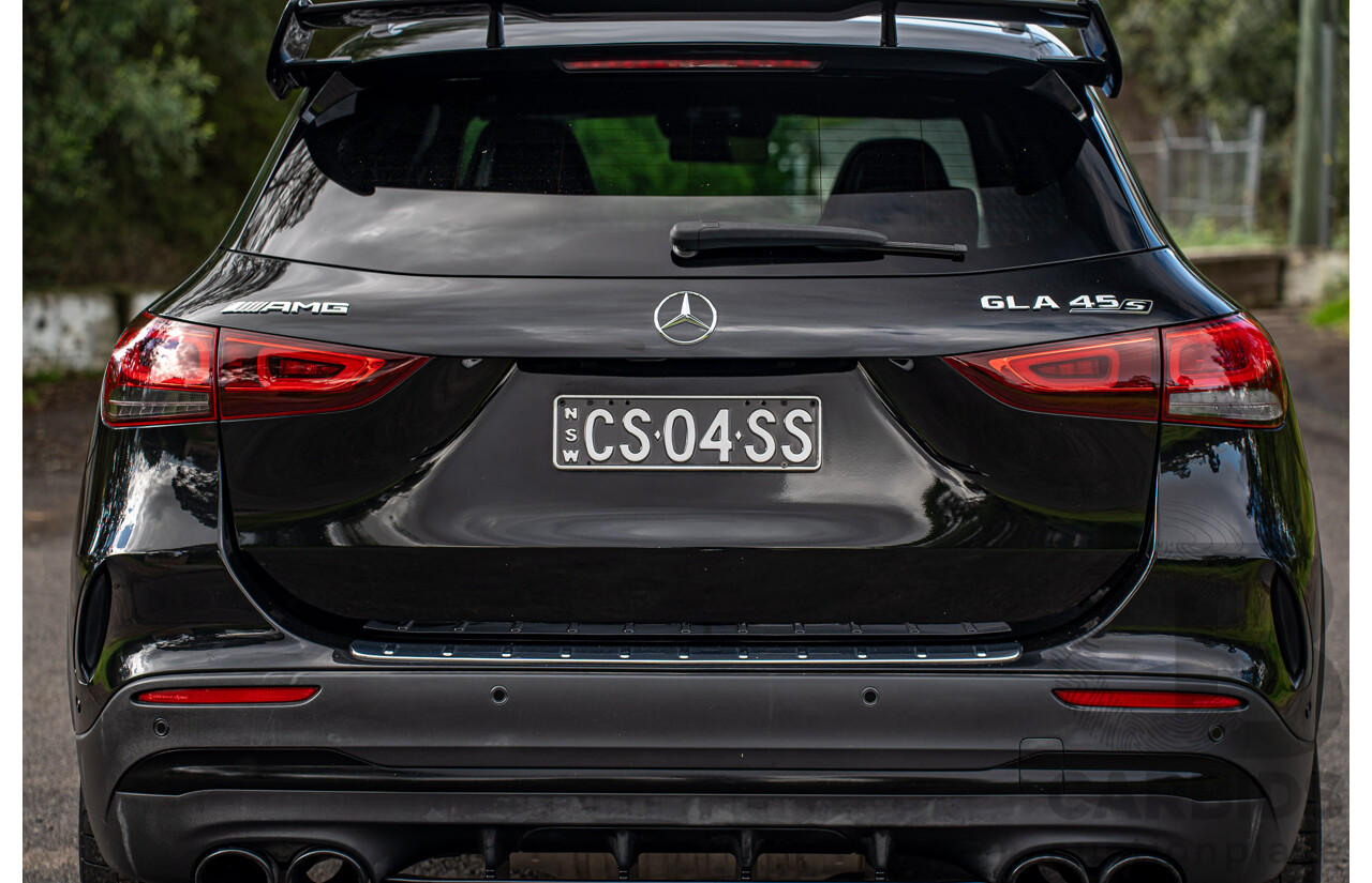 12/2020 Mercedes Benz GLA45 S AMG 4Matic+ (AWD) H247 MY21 4d Hatchback Cosmos Black Metallic Turbo 2.0L