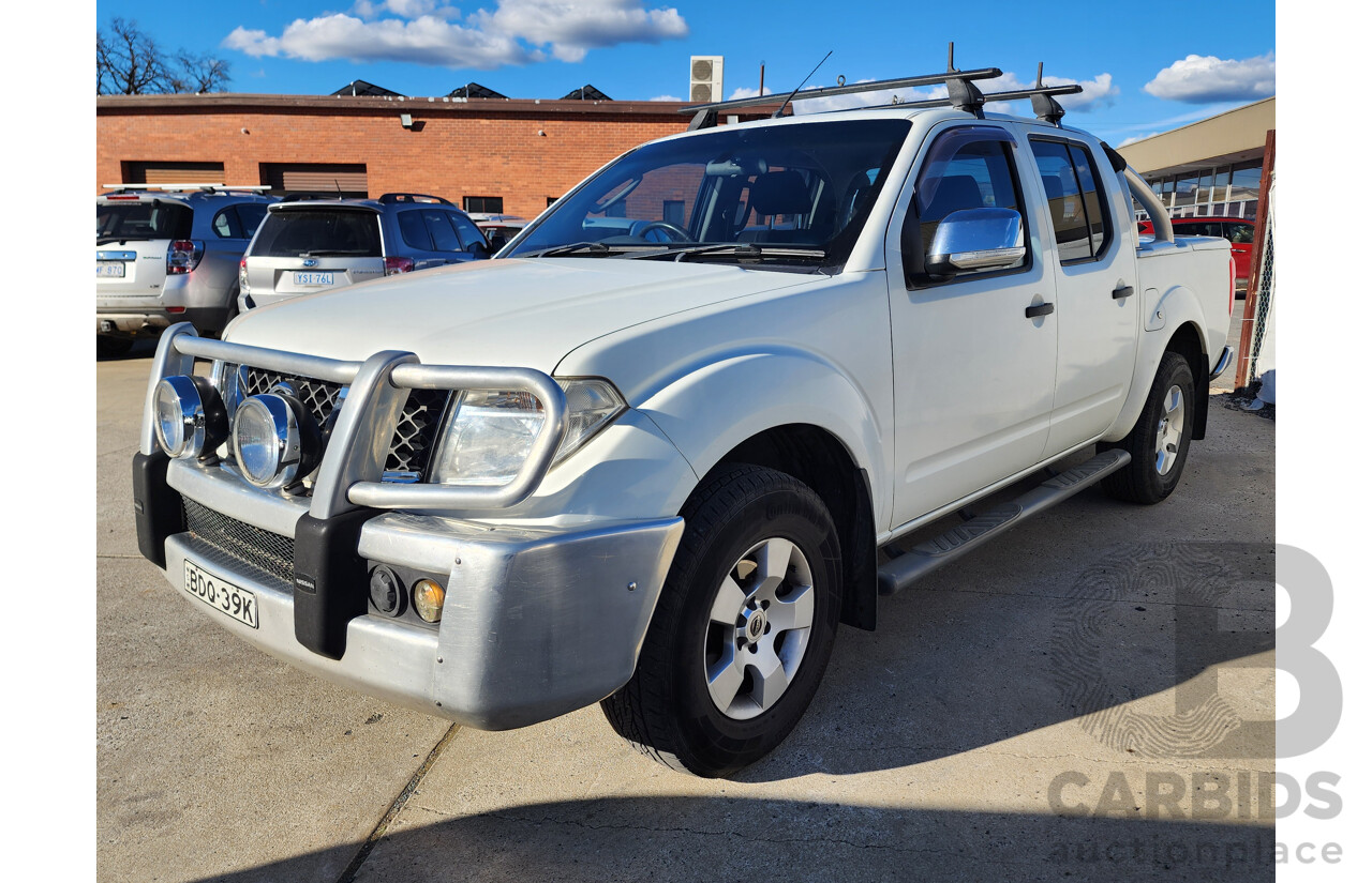 11/2007 Nissan Navara ST-X (4x4) D40 Dual Cab P/Up White 2.5L