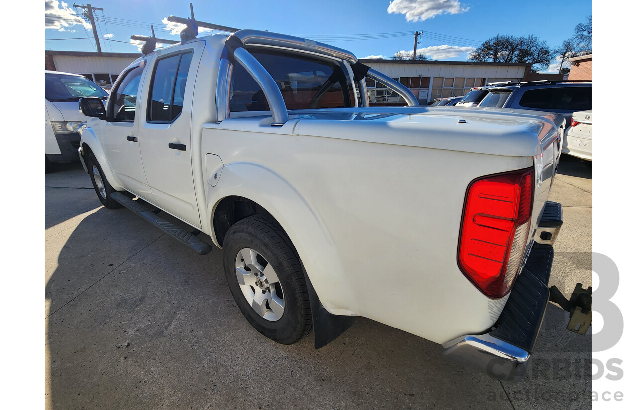 11/2007 Nissan Navara ST-X (4x4) D40 Dual Cab P/Up White 2.5L