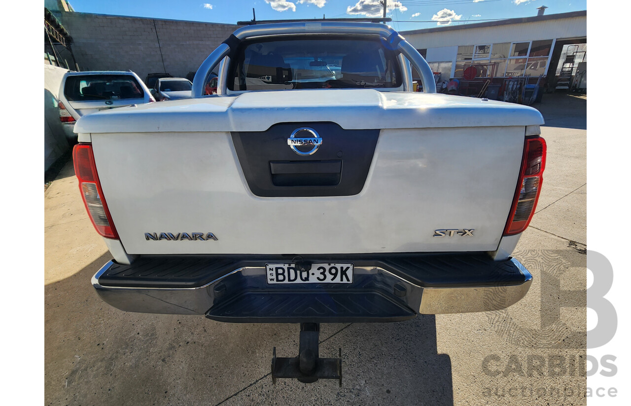 11/2007 Nissan Navara ST-X (4x4) D40 Dual Cab P/Up White 2.5L