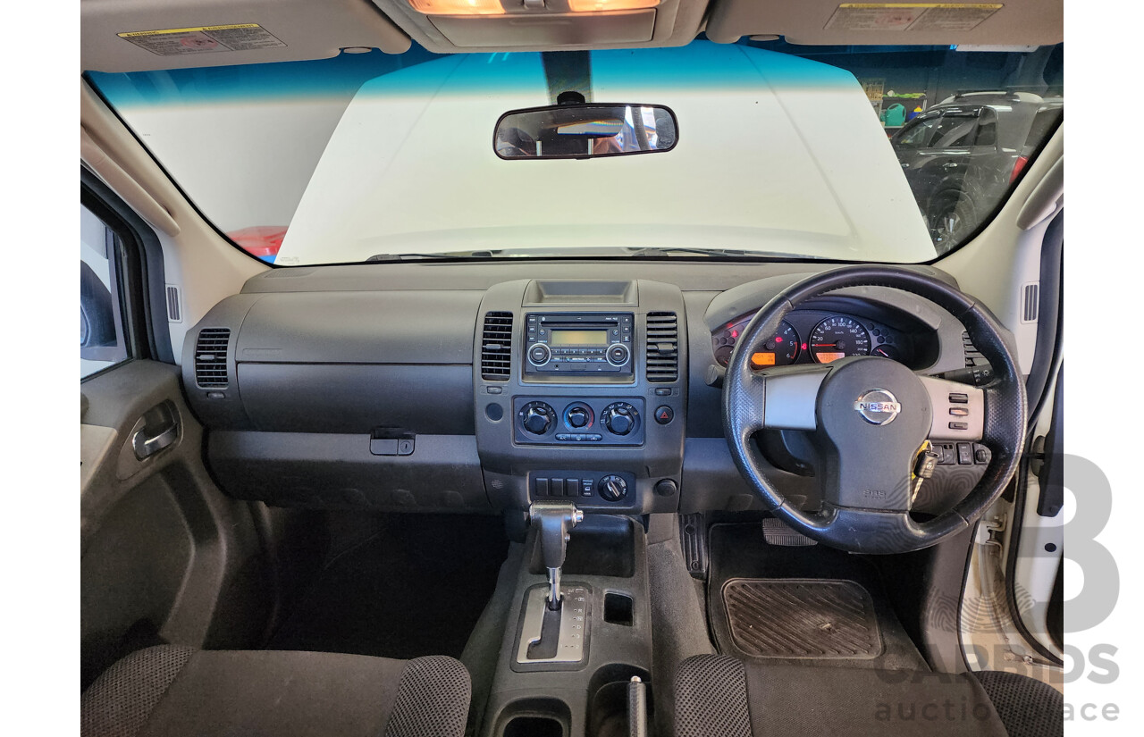 11/2007 Nissan Navara ST-X (4x4) D40 Dual Cab P/Up White 2.5L