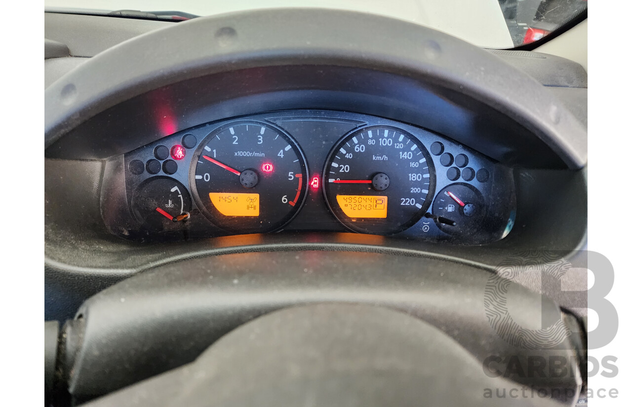 11/2007 Nissan Navara ST-X (4x4) D40 Dual Cab P/Up White 2.5L