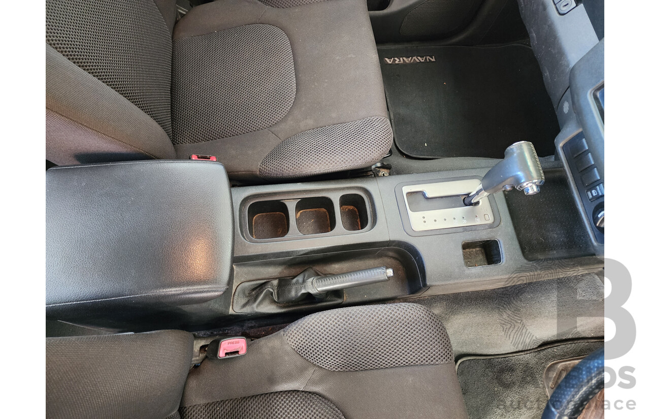 11/2007 Nissan Navara ST-X (4x4) D40 Dual Cab P/Up White 2.5L