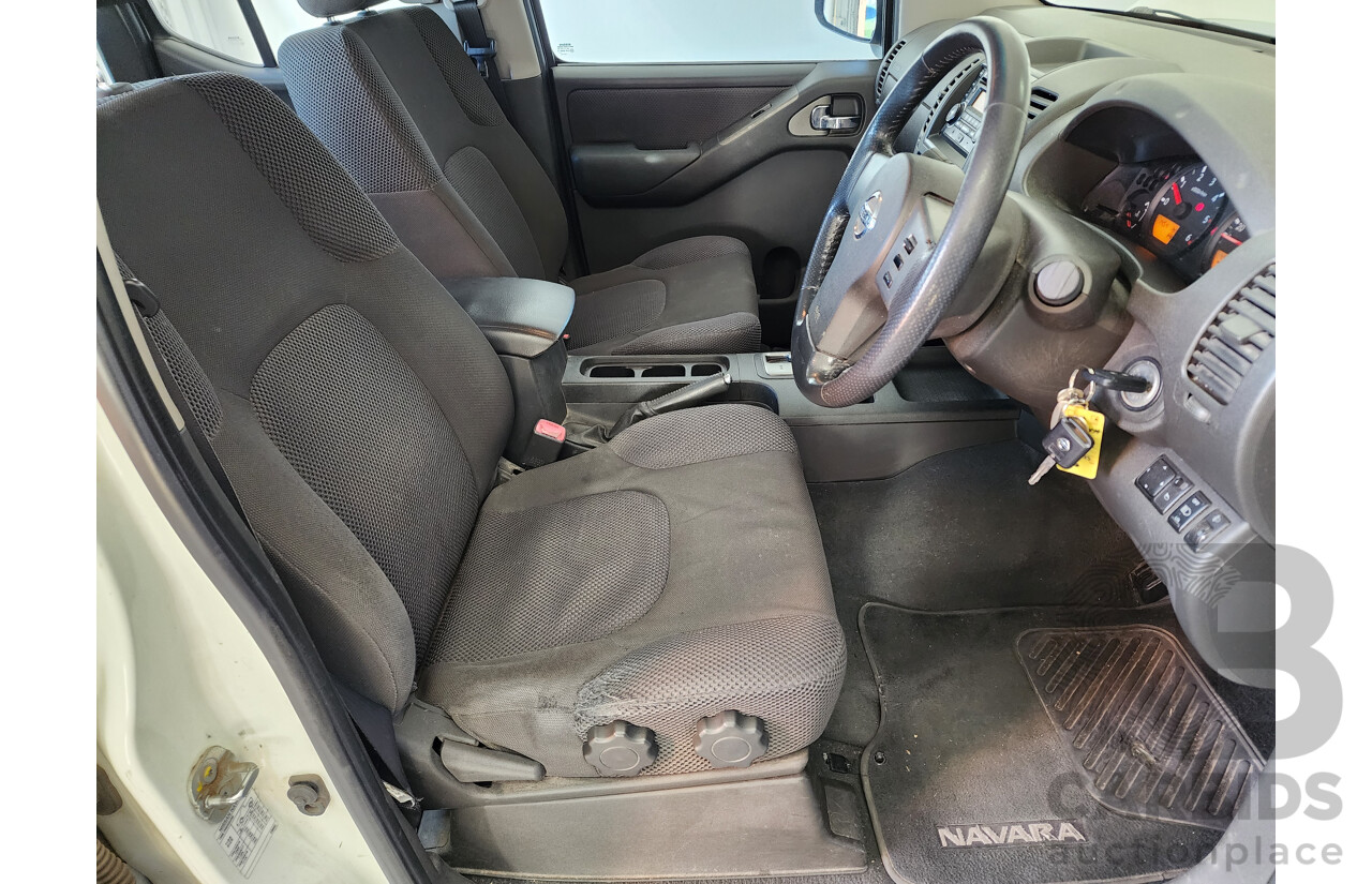 11/2007 Nissan Navara ST-X (4x4) D40 Dual Cab P/Up White 2.5L