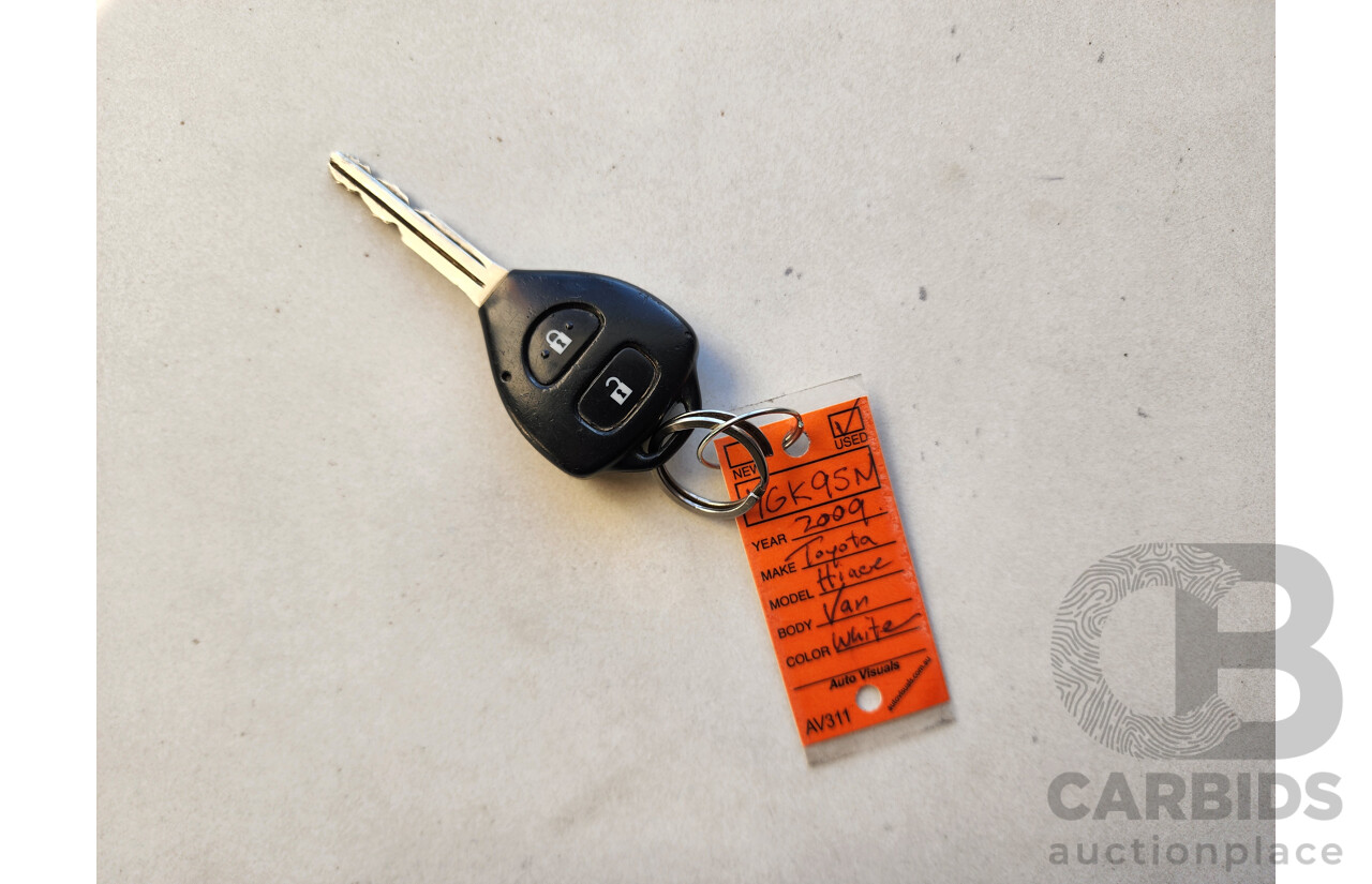 2/2009 Toyota Hiace LWB TRH201R MY07 UPGRADE 4d Van White 2.7L