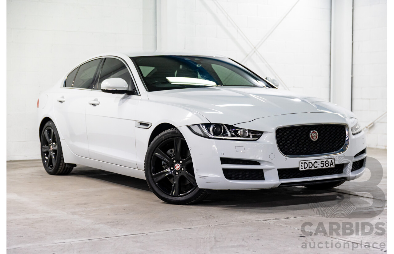 8/2015 Jaguar XE 20d R-Sport 4d Sedan Glacier White Metallic Turbo Diesel 2.0L