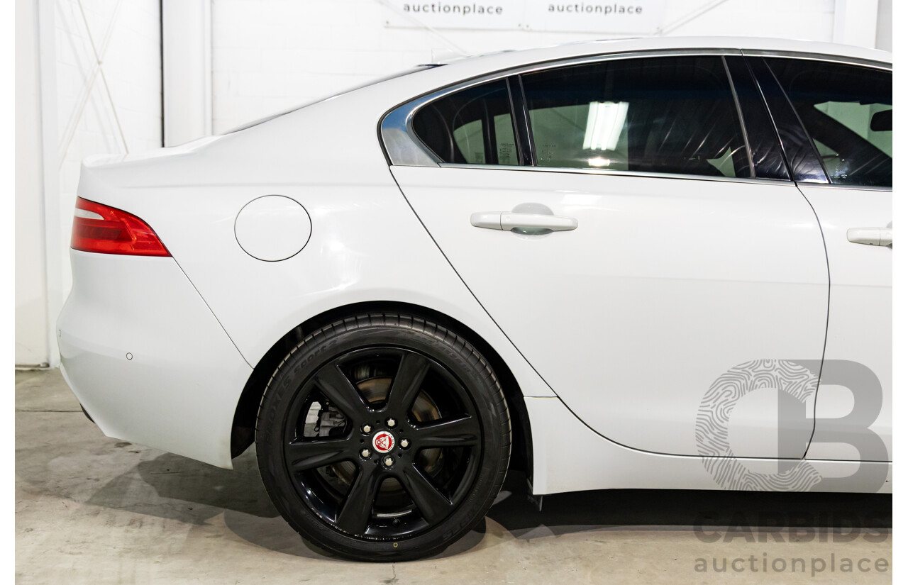 8/2015 Jaguar XE 20d R-Sport 4d Sedan Glacier White Metallic Turbo Diesel 2.0L