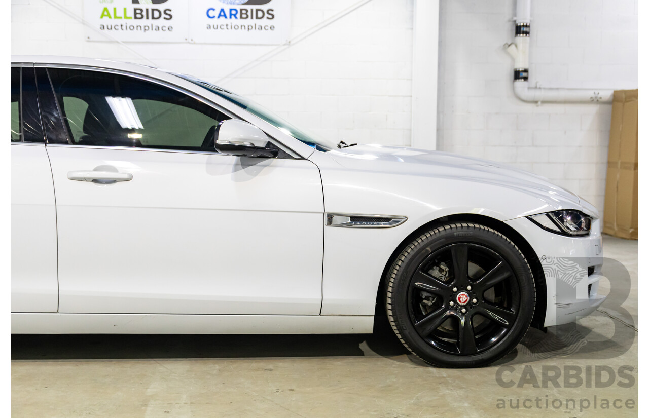 8/2015 Jaguar XE 20d R-Sport 4d Sedan Glacier White Metallic Turbo Diesel 2.0L