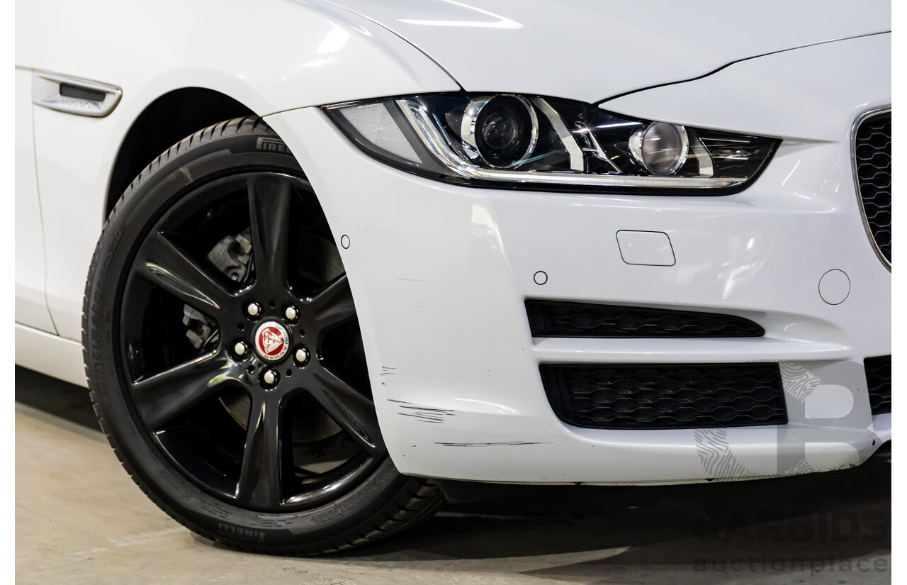 8/2015 Jaguar XE 20d R-Sport 4d Sedan Glacier White Metallic Turbo Diesel 2.0L