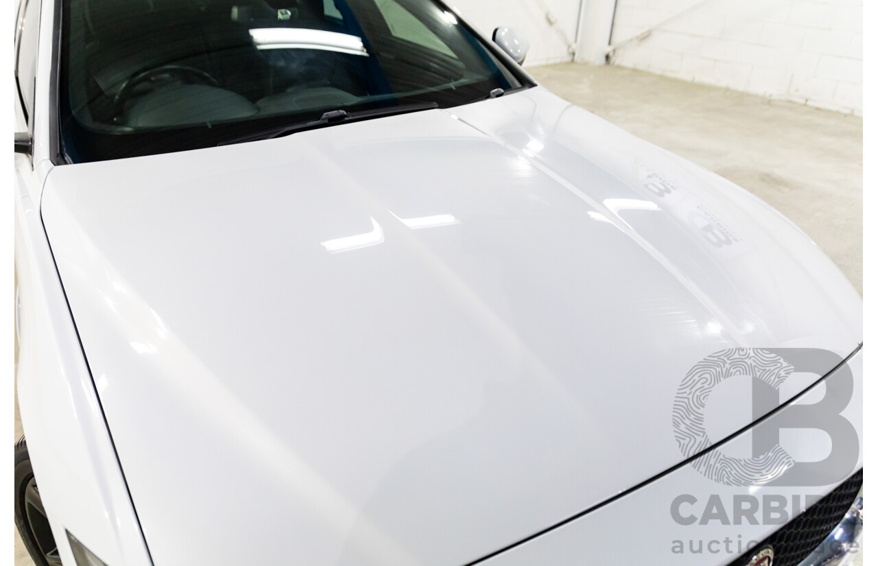 8/2015 Jaguar XE 20d R-Sport 4d Sedan Glacier White Metallic Turbo Diesel 2.0L