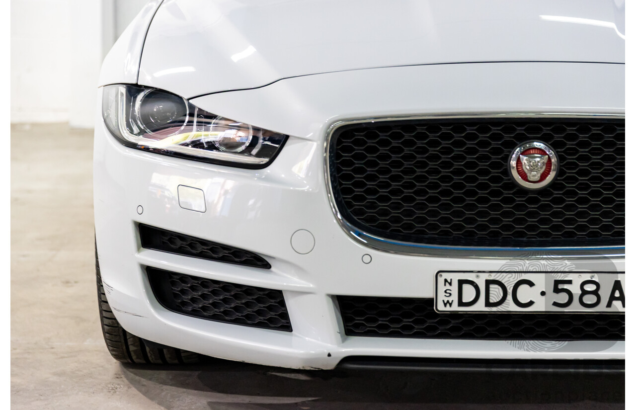 8/2015 Jaguar XE 20d R-Sport 4d Sedan Glacier White Metallic Turbo Diesel 2.0L