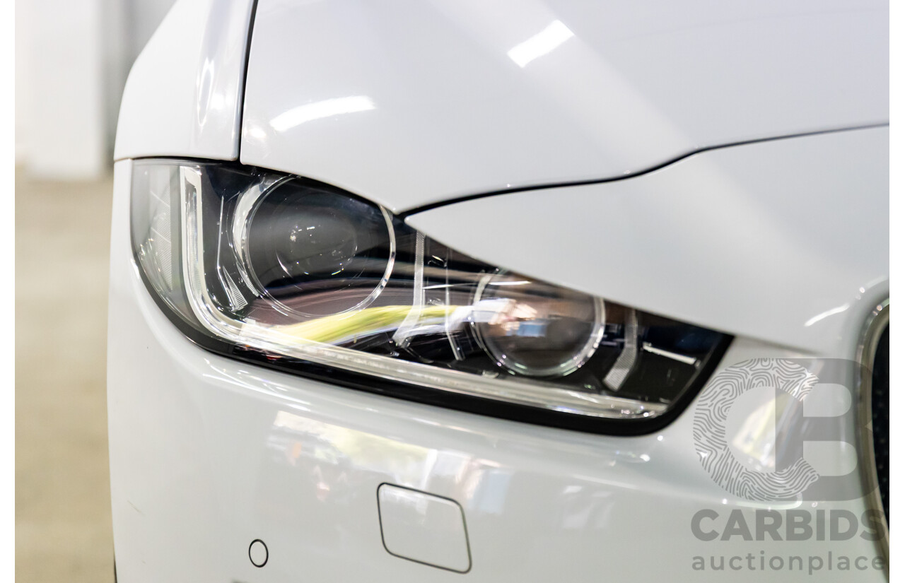 8/2015 Jaguar XE 20d R-Sport 4d Sedan Glacier White Metallic Turbo Diesel 2.0L